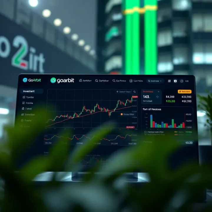 Dashboard overview of GoArbit platform highlighting investment and arbitration features available to users
