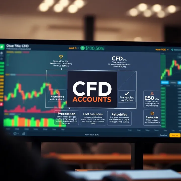 Diagram illustrating how CFD accounts operate within financial markets