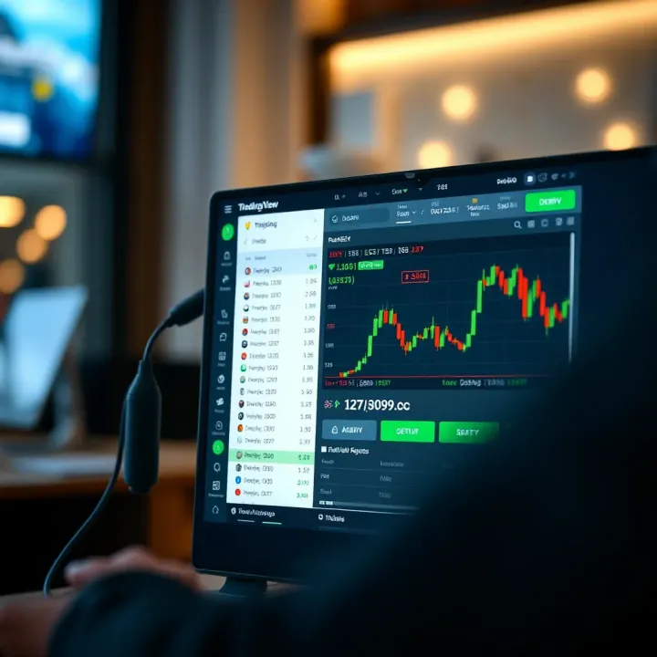 Integration setup screen connecting TradingView with Deriv trading platform