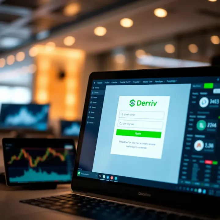User interface displaying the registration form on an online trading platform