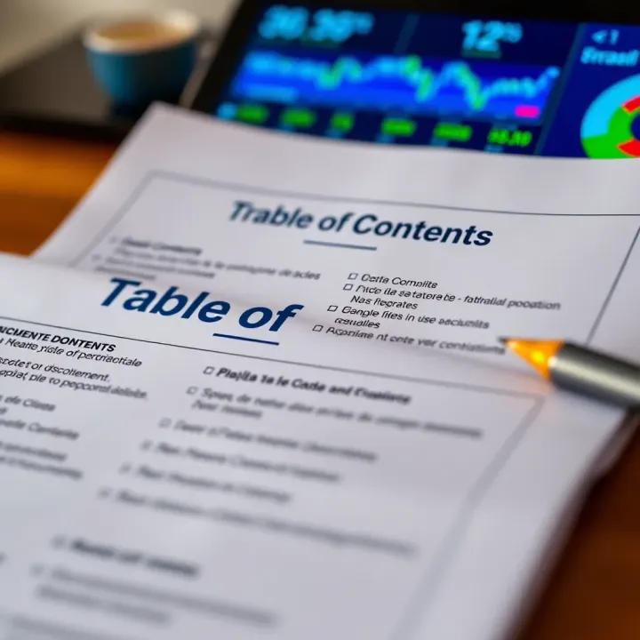 Organized digital document with a clear and structured table of contents