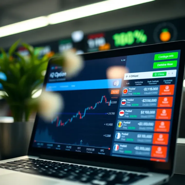Digital platform showing withdrawal options from trading account