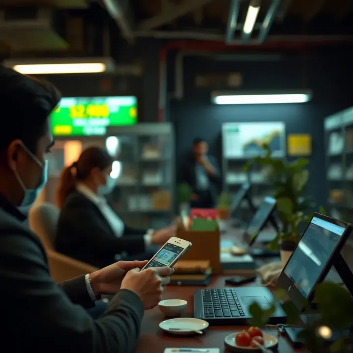 Digital financial technology facilitating quick money transfer in Colombia