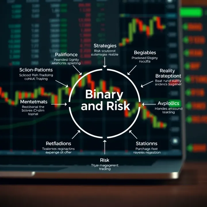 Diagram illustrating various strategies and risk management techniques in binary trading