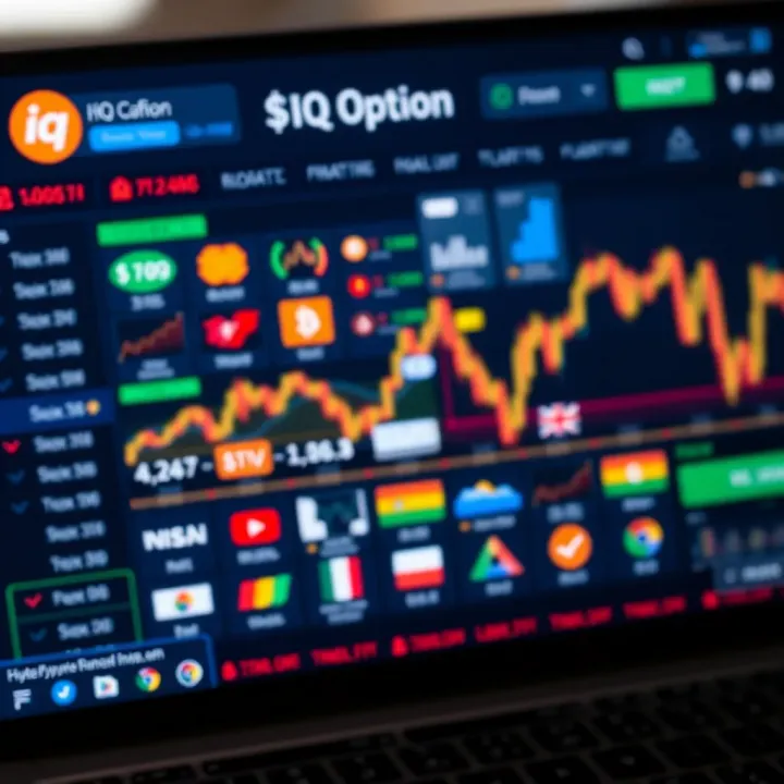 Digital interface showing various financial assets available for trading on an investment platform
