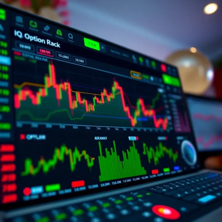 User dashboard displaying investment charts and options on a digital trading platform