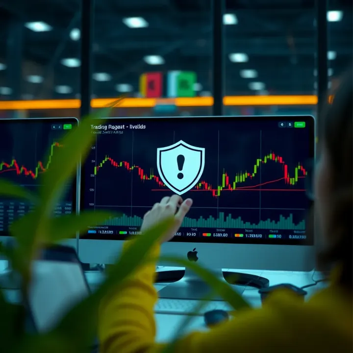 Secure online trading environment highlighting safety features for Colombian investors