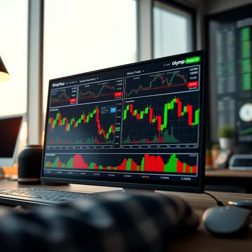 Overview of Olymp Trade Trading Platform Interface Interface of Olymp Trade online trading platform showing various financial instruments and market charts