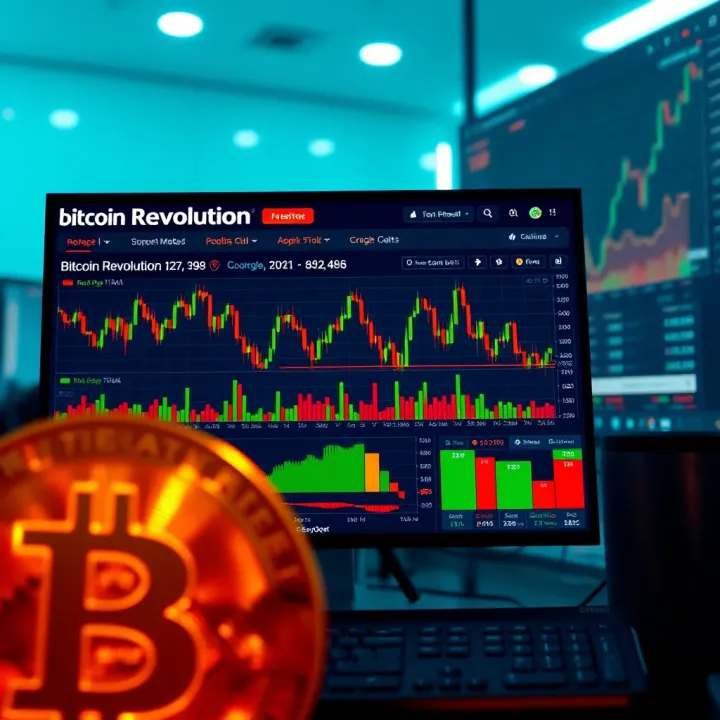 Dashboard interface showing cryptocurrency trading metrics and charts
