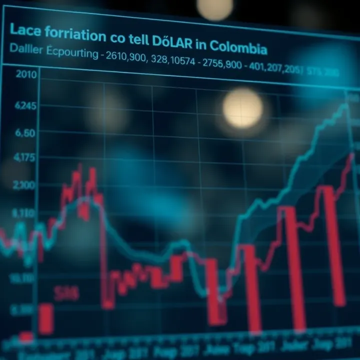 Chart illustrating local economic factors impacting the dollar value in Colombia