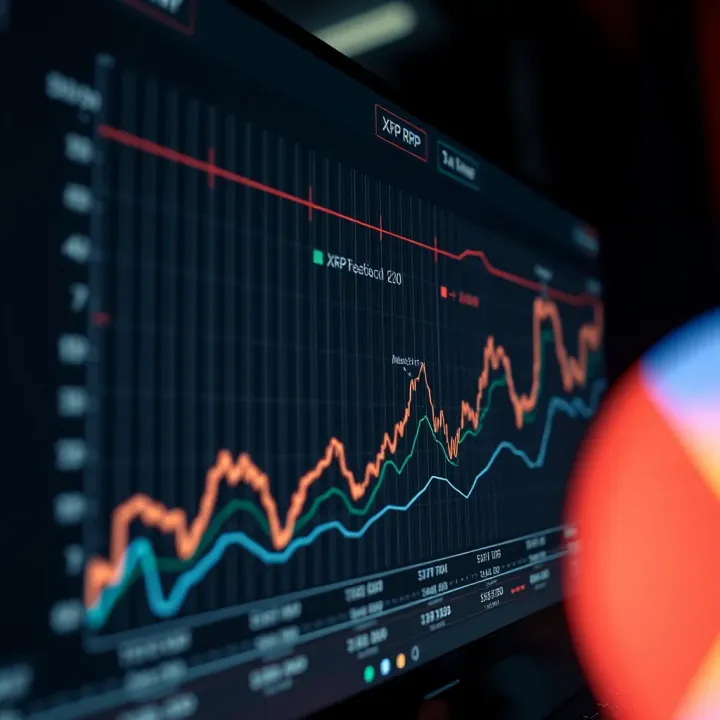 Graph showing the projected trends of XRP cryptocurrency value over time