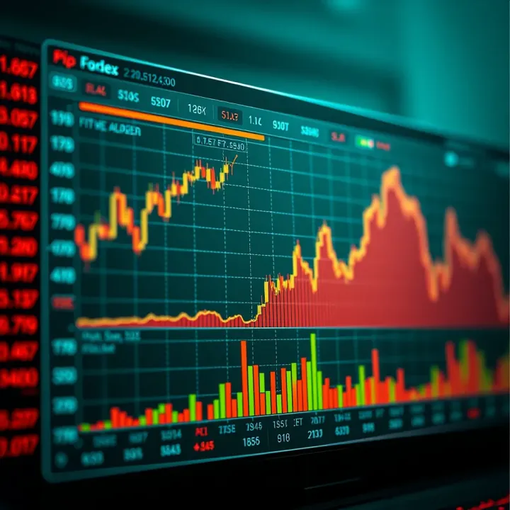 Graph illustrating risk management strategies using pip calculations in Forex trading