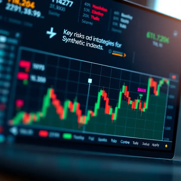 Graph showing risks and strategies involved in trading synthetic indices with funded accounts