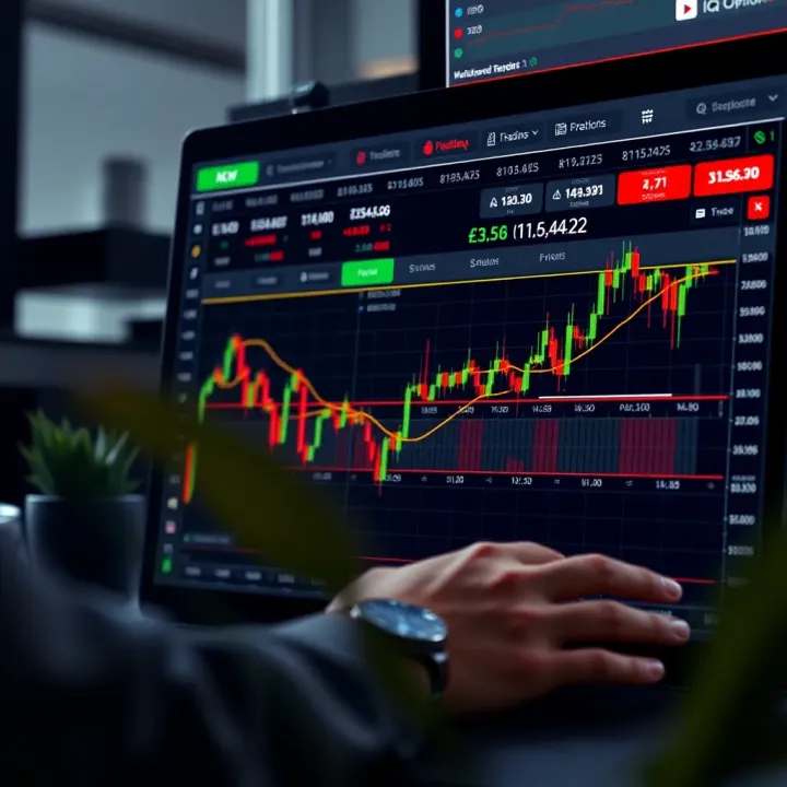 Secure online trading interface highlighting key features and user-friendly design