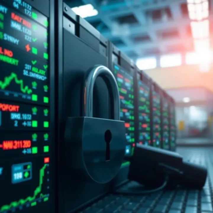 Visual representation of security measures to protect Deriv servers in online trading environments