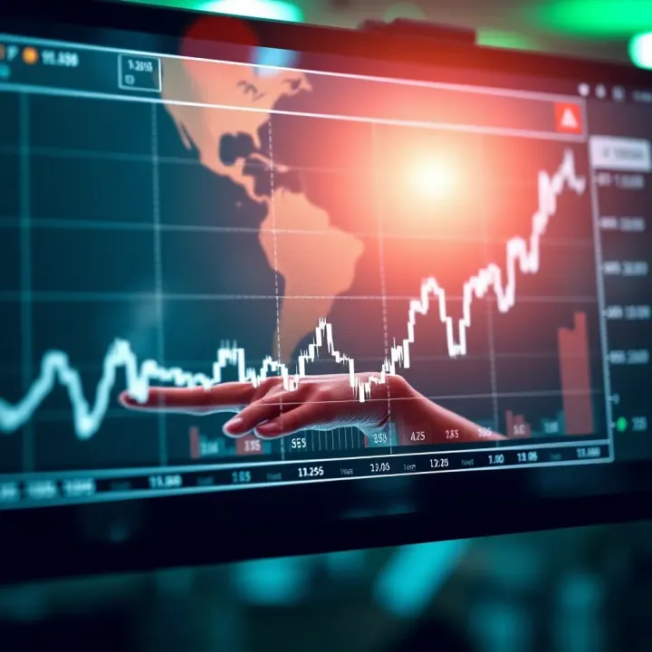 Graph illustrating the concept and components of synthetic indices in financial markets