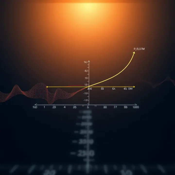 Graph illustrating the concept of derivative as the slope of the tangent line on a curve in calculus