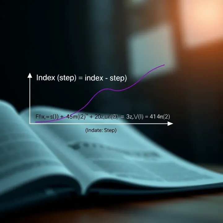 Diagram showing the relationship between function values and their incremental changes emphasizing the concept of index step