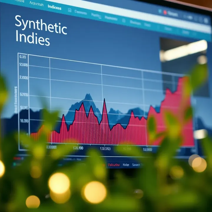 Graph illustrating synthetic indices performance compared to real market assets