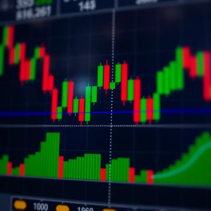 Diagram showing the structure of a doji candlestick with equal open and close prices