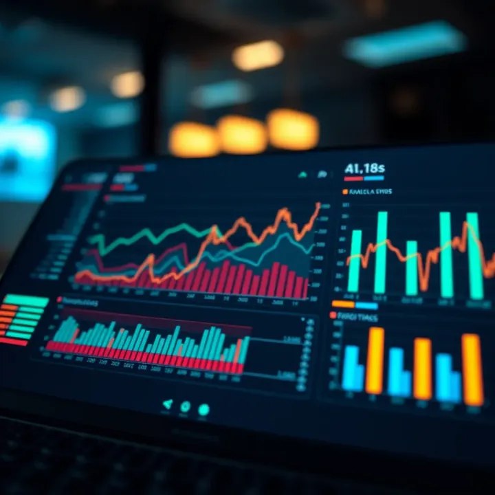 Graphical representation of survey data analytics and report generation