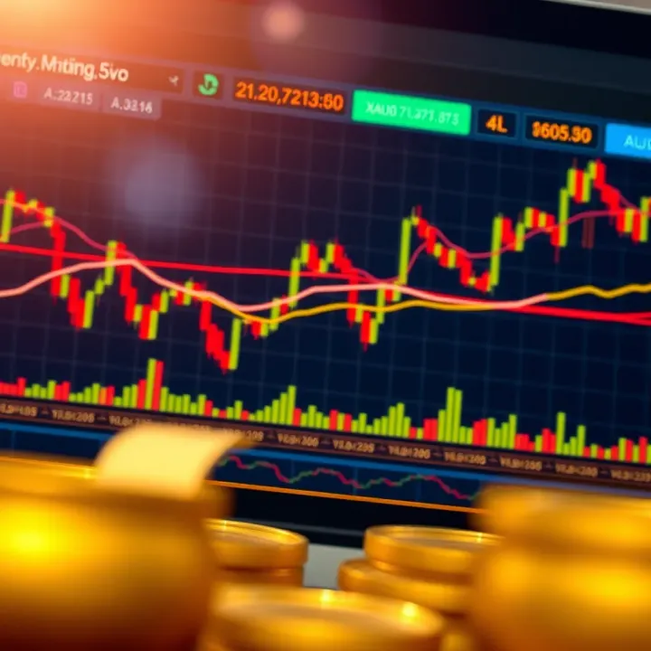 Financial chart illustrating investment strategies and market impact related to XAUUSD movements